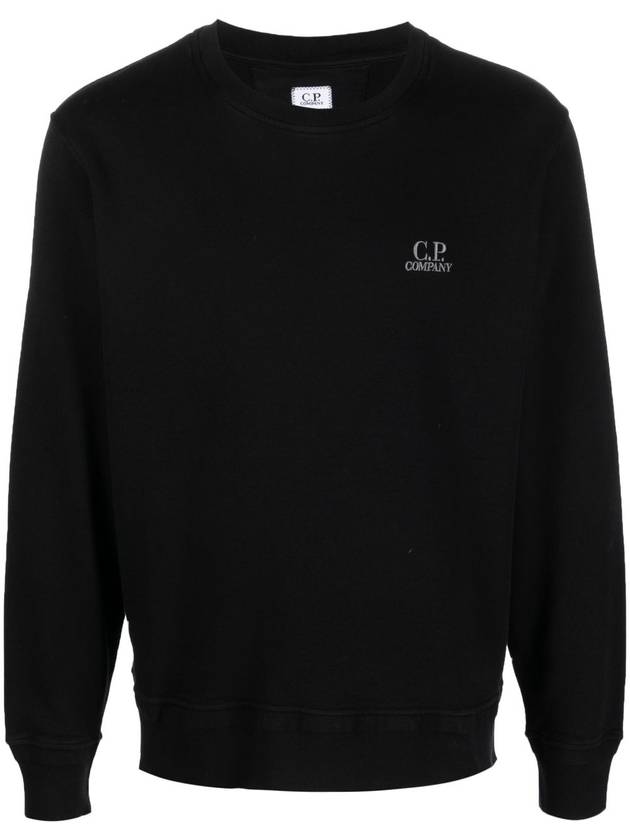 Logo Print Sweatshirt Black - CP COMPANY - BALAAN 2