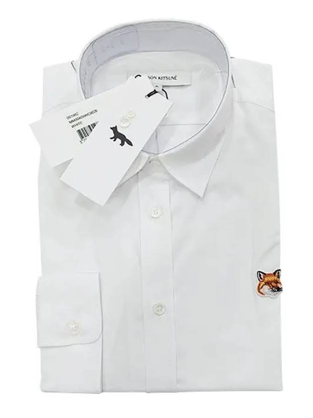 Fox Head Long Sleeve Shirt White - MAISON KITSUNE - BALAAN 4