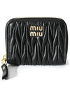 Matelasse Nappa Leather Coin Wallet Black - MIU MIU - BALAAN 2