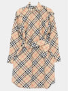 Check Cotton Shirt Midi Dress Beige - BURBERRY - BALAAN 3