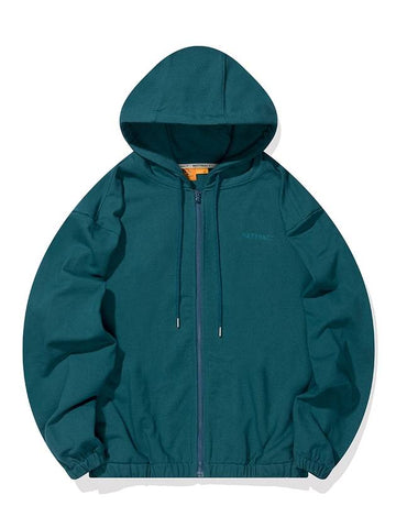 Drop Shoulder Zip Up Hoodie Deep Green - BATTRACT - BALAAN 1