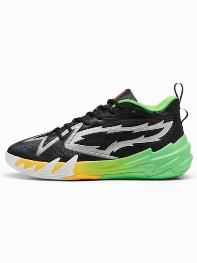 2K Scoot Zeros Basketball Low Top Sneakers Black Luo Green - PUMA - BALAAN 1