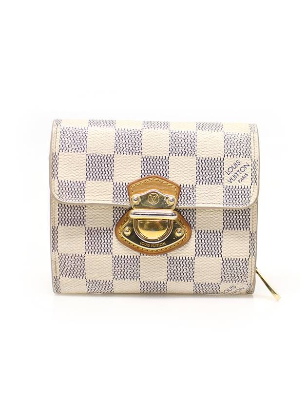 Women s Louis Vuitton N60030 Damier Azur Canvas Joy Wallet Medium gt Gangbuk used luxury goods - LOUIS VUITTON - BALAAN 2