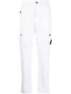 Men's Wappen Patch Cargo Track Pants White - STONE ISLAND - BALAAN 2