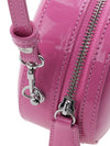 Silver Logo Shiny Mini Round Cross Bag Pink - VIVIENNE WESTWOOD - BALAAN 9