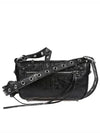 Zipper Stud Arena Lambskin Shoulder Bag Black - BALENCIAGA - BALAAN 3