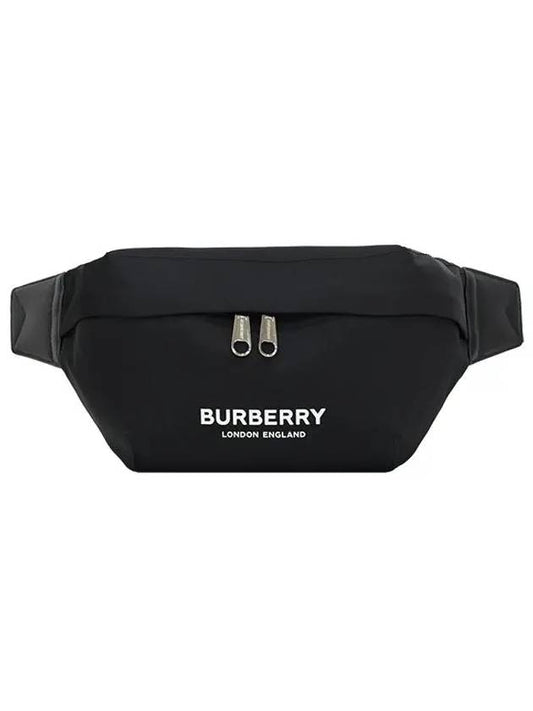 Logo Print Nylon Sonny Bum Belt Bag Black - BURBERRY - BALAAN 2