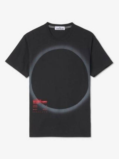 Eclipse Logo Short Sleeve T-Shirt Black - STONE ISLAND - BALAAN 2