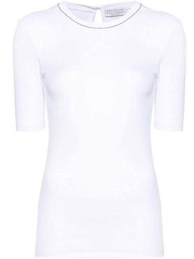 Brunello Cucinelli T-shirts and Polos White - BRUNELLO CUCINELLI - BALAAN 1