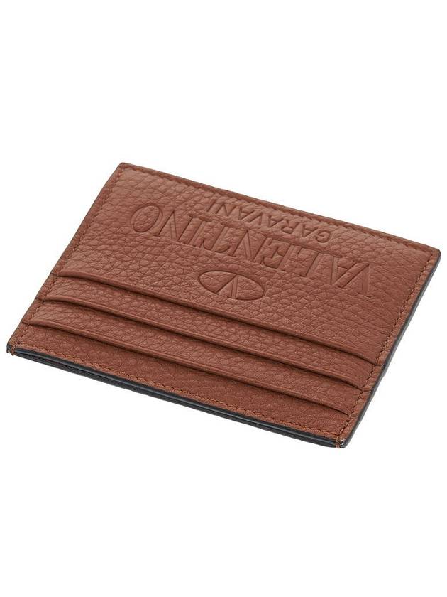 Logo Identity Card Wallet Brown - VALENTINO - BALAAN 5