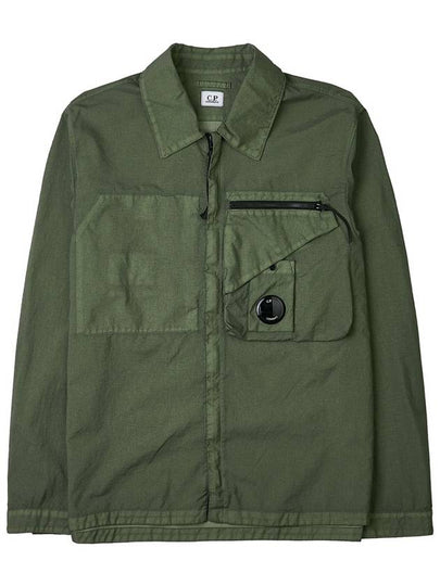 Tylon P Lens Overshirt Zip Up Jacket Green - CP COMPANY - BALAAN 2