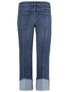 Curved Shape Denim Jeans Mid Blue - BOTTEGA VENETA - BALAAN 3