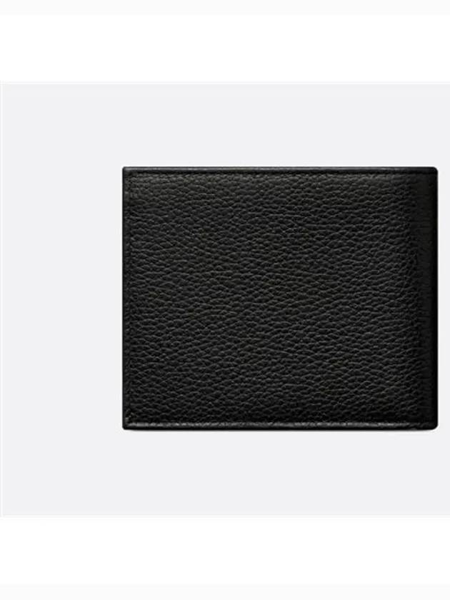 Saddle Oblique Jacquard Half Wallet Black Beige - DIOR - BALAAN 3