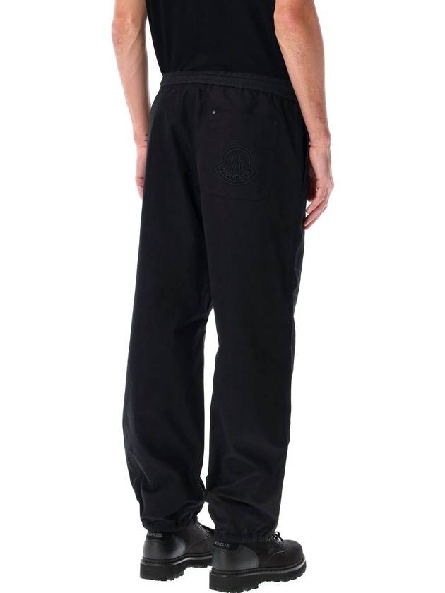 Embroidered Logo Track Pants Black - MONCLER - BALAAN 3