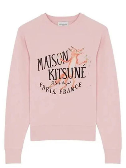 Women's Oly Palais Royal Cotton Sweatshirt Soft Pink - MAISON KITSUNE - BALAAN 2