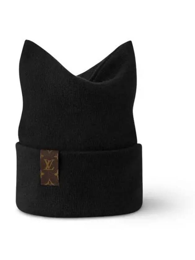 Knit Resille Square Beanie Black - LOUIS VUITTON - BALAAN 2