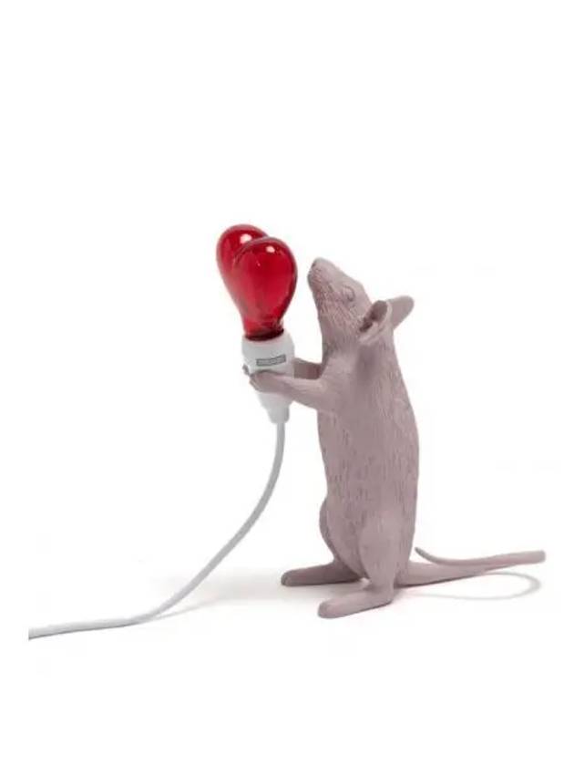 LI Mouse Lamp Standing Valentine s Day 6x13 3x14 5H USB - SELETTI - BALAAN 1