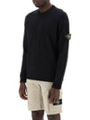 Raw Hand Cotton Crewneck Knit Top Navy - STONE ISLAND - BALAAN 5