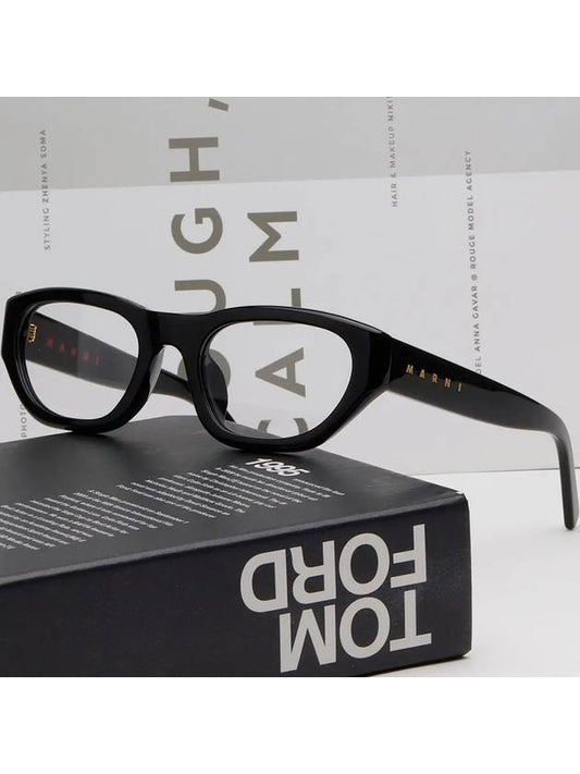 Glasses frame LAAMU ATOLL BLACK AOE oval horn rim retro fashion - MARNI - BALAAN 2