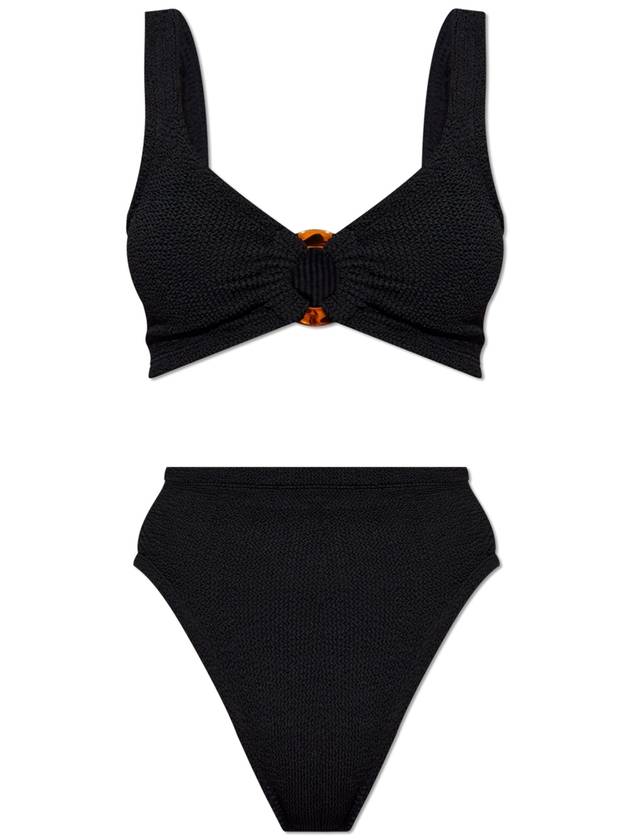 Hunza G Two-piece Swimsuit 'Nadine', Women's, Black - HUNZA G - BALAAN 1