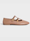 Les Double Strap Lambskin Ballerinas Pink - CELINE - BALAAN 2