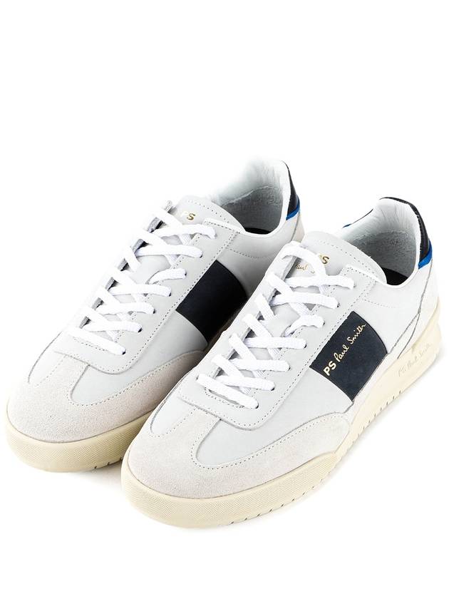 Dover Suede Leather Low Top Sneakers White - PAUL SMITH - BALAAN 2