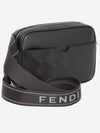 Shadow Roma Leather Camera Cross Bag Black - FENDI - BALAAN 4