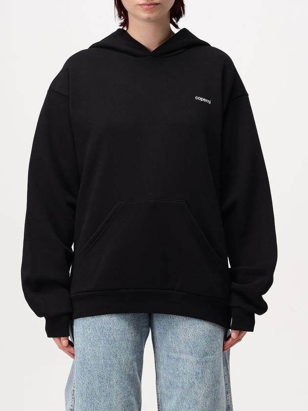 Logo Loose Fit Hoodie Top Black - COPERNI - BALAAN 2