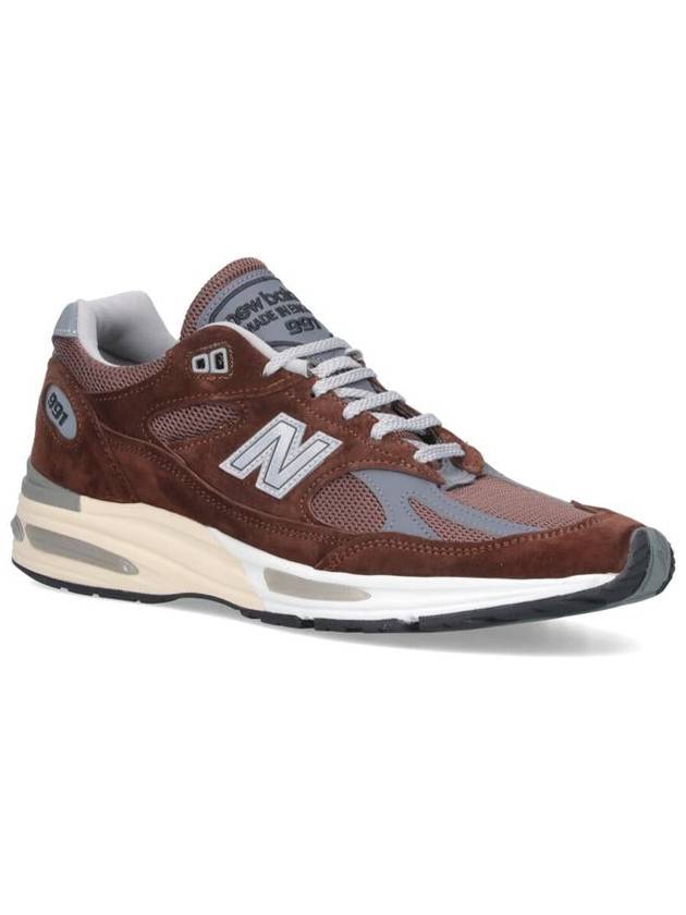 991V2 Low-Top Sneakers Brown - NEW BALANCE - BALAAN 3