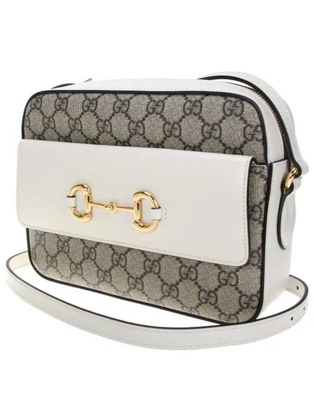 Horsebit 1955 Small Cross Bag Beige White - GUCCI - BALAAN 3