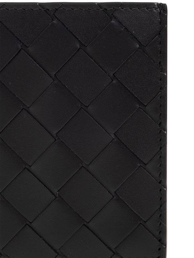 Intrecciato Slim Half Wallet Black - BOTTEGA VENETA - BALAAN 6