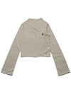 Cut Out Cropped Knit Top Beige - DON’T ASK MY PLAN - BALAAN 3