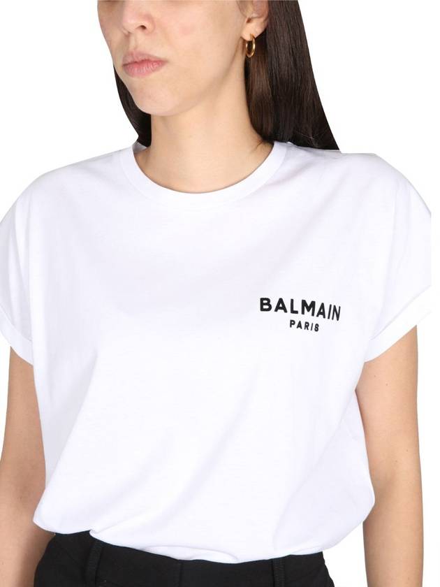 long sleeve t-shirt BF1EF010BB01 GAB WHITE - BALMAIN - BALAAN 5