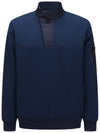 Official MEN WOVEN BLOCK HALF ZIP LONG T SHIRT IB - ANEWGOLF - BALAAN 1