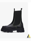 Stitch Line Chelsea Boots Black - GANNI - BALAAN 2