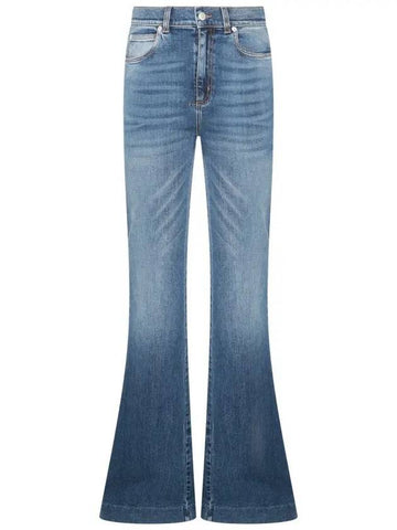 Denim Straight Pants 708762QMABQ4118 MEDIUMWASH - ALEXANDER MCQUEEN - BALAAN 1