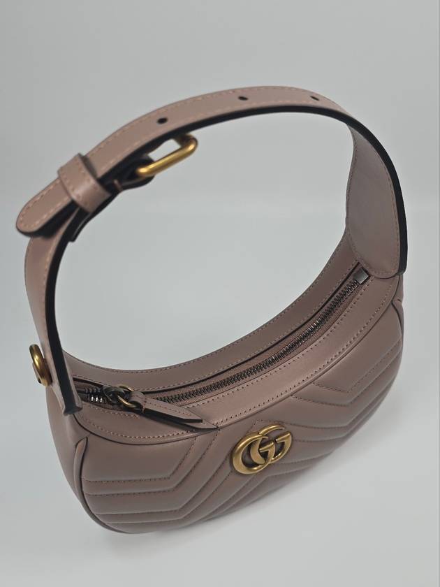 GG Marmont Half Moon Mini Shoulder Bag - GUCCI - BALAAN 7