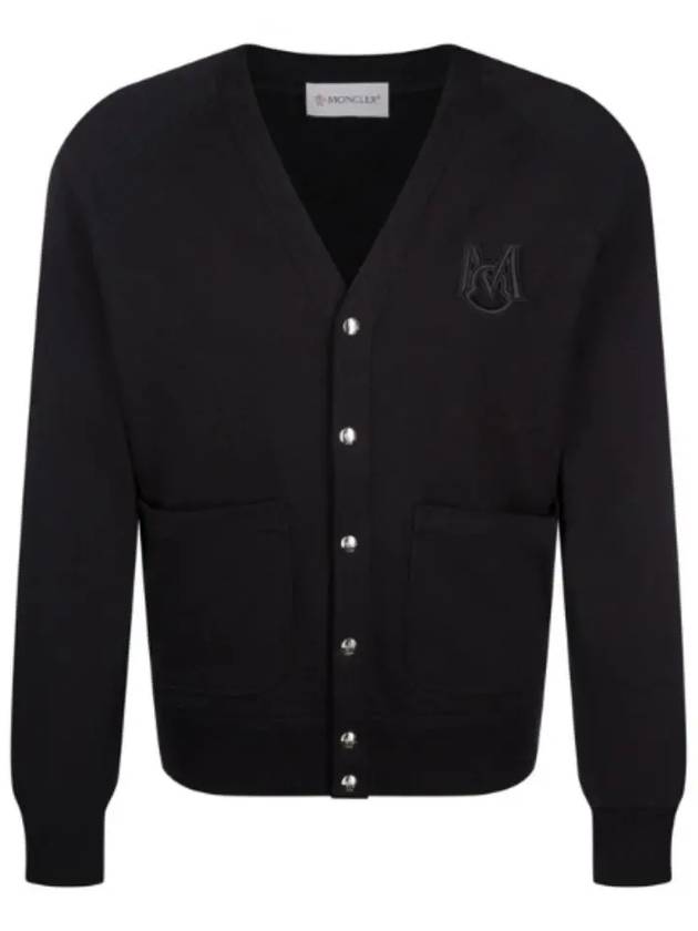 Tone logo cardigan black - MONCLER - BALAAN 2