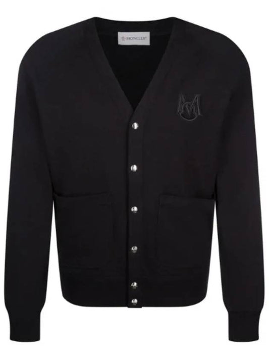 Tone logo cardigan black - MONCLER - BALAAN 2