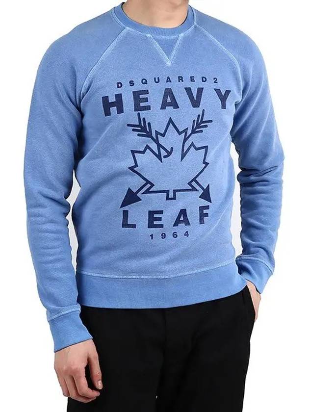 Maple Logo Blue Sweatshirt S74GU0093 - DSQUARED2 - BALAAN 3