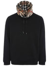 Check Hood Cotton Hoodie Black - BURBERRY - BALAAN 2