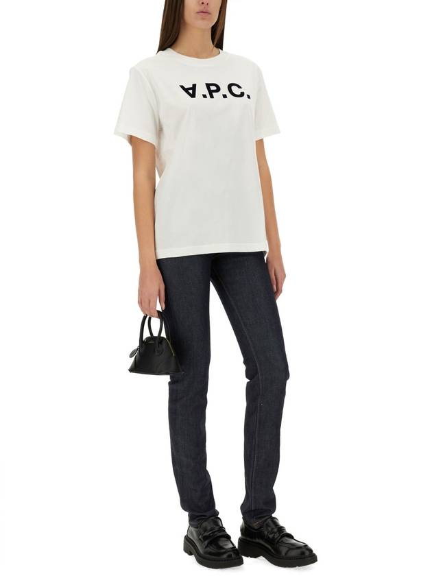 Boxy Rue Madame Short Sleeve T-Shirt White - A.P.C. - BALAAN 9