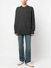 Signature Stitch Crew Neck Wool Alpaca Knit Top Grey - MAISON MARGIELA - BALAAN 7