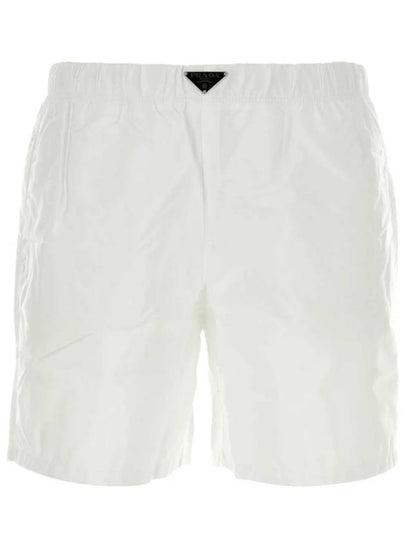 Re-Nylon Swim Shorts White - PRADA - BALAAN 2