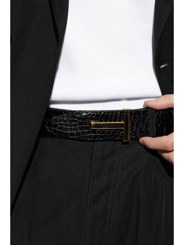 Tom Ford Leather Belt, Men's, Black - TOM FORD - BALAAN 2