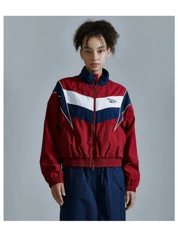 Heritage Crop Windbreaker Women Red - REEBOK - BALAAN 1