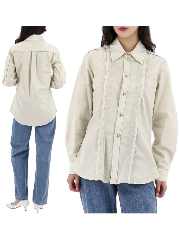 Multi Topstich Shirt Cream - LEMAIRE - BALAAN 2