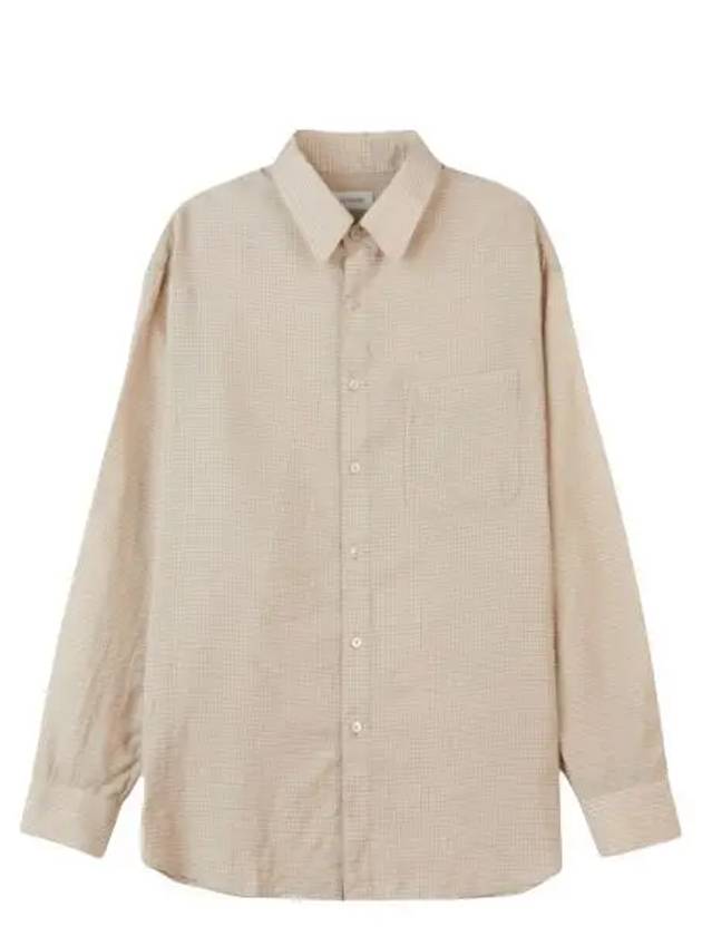 Regular Collar Long Sleeve Shirt Nude - LEMAIRE - BALAAN 2