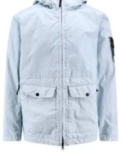 Membrana 3L TC Hooded Jacket Sky Blue - STONE ISLAND - BALAAN 2