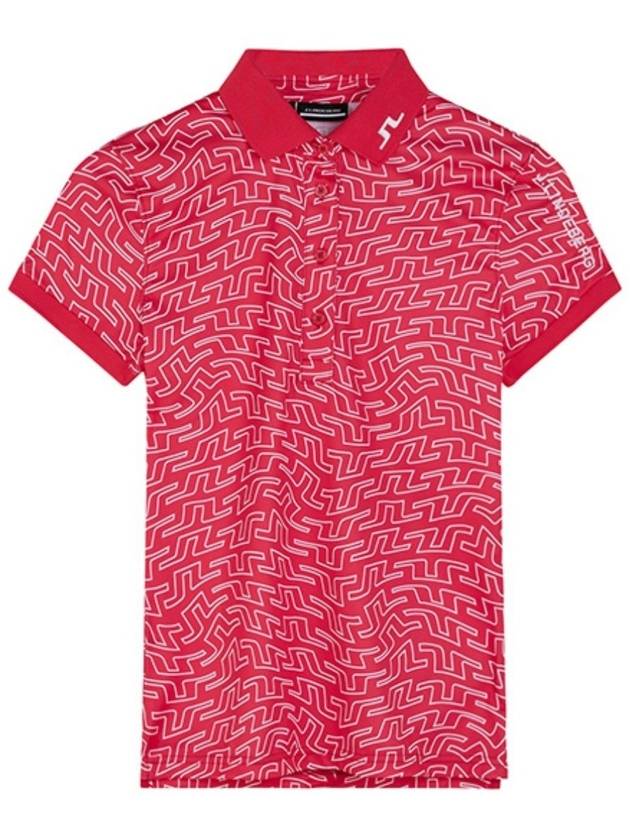 Bridge Pattern Print Golf Polo T-Shirt - J.LINDEBERG - BALAAN 2